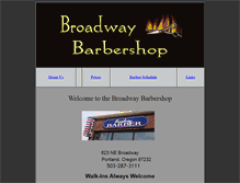 Tablet Screenshot of broadwaybarbershop.com